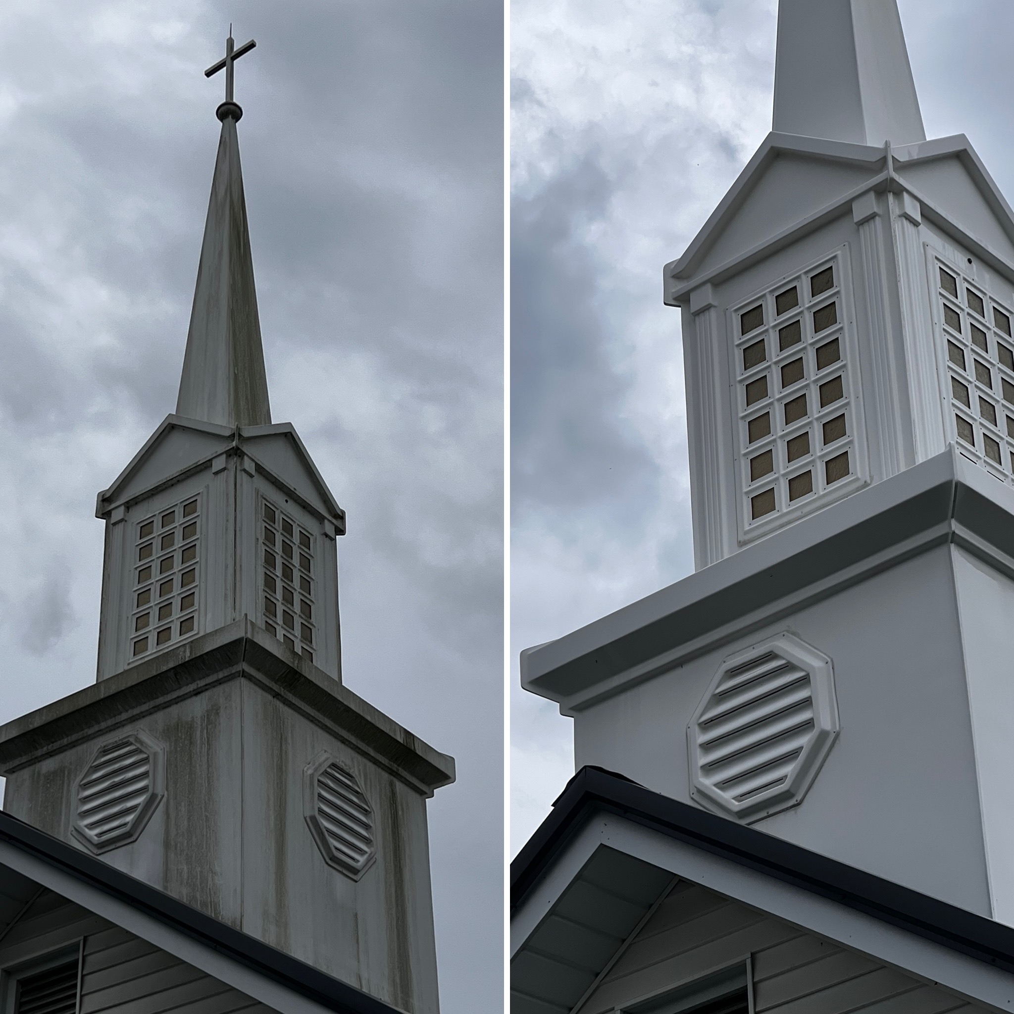 Lebanon VA Church Steeple Clean